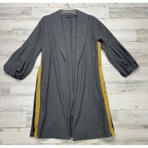 New York & Co 7th Avenue Women's Size XS Oversized Blazer Long Gray Jacket